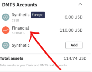 DMT5 Financial Account